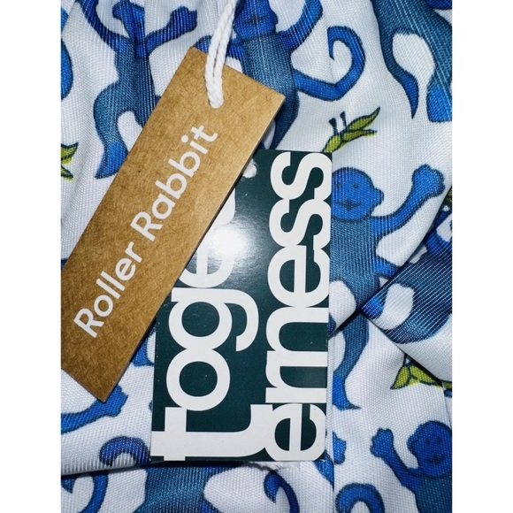 Roller Rabbit Blue Monkey PJ's Girls Nightgown Gown NWT - Picture 2 of 4